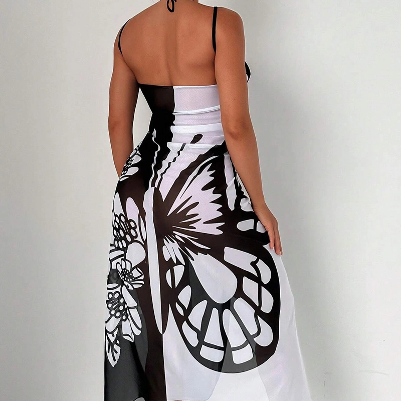 Melora - כיסוי לבגד ים עם הדפס פרפרים