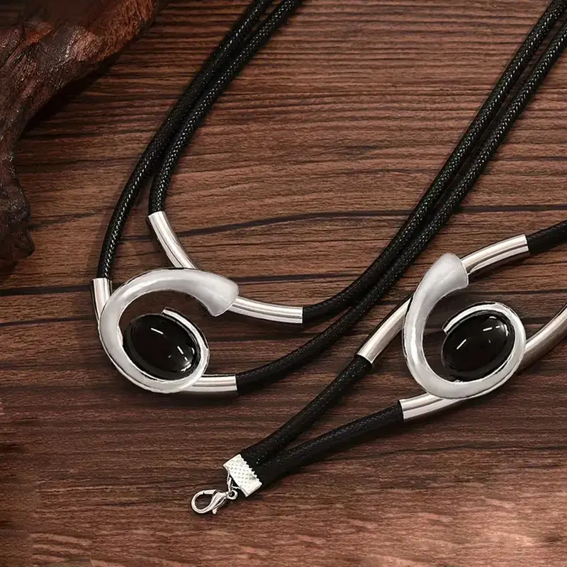 Brisia - סט שרשרת וצמיד בסגנון בוהו וינטג'