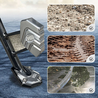 BalanceGuard - רפידת תמיכה לכף הרגל עם לוחית הארכה למתקן צדדי לאופנוע