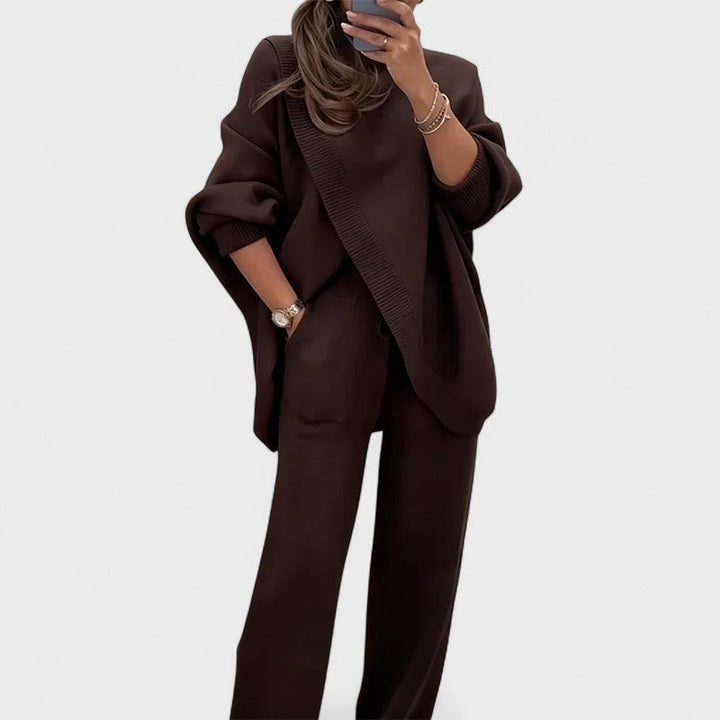 Karisa - סט אלגנטי סרוג בן שני חלקים