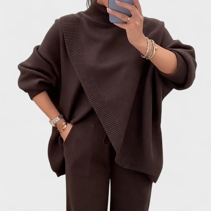 Karisa - סט אלגנטי סרוג בן שני חלקים