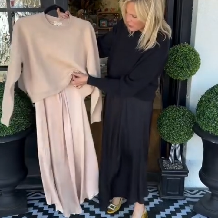 Lilee - חולצה עם קשר מעוות ושמלת מקסי