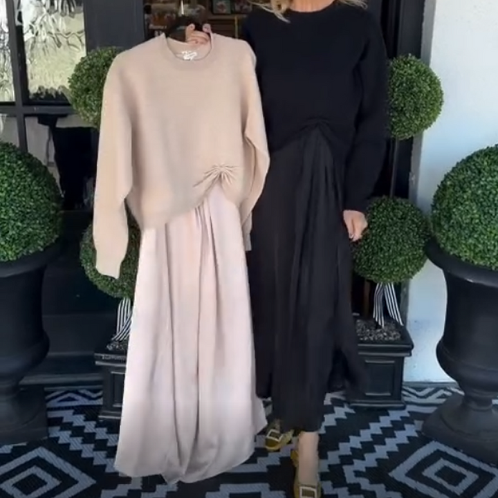 Lilee - חולצה עם קשר מעוות ושמלת מקסי