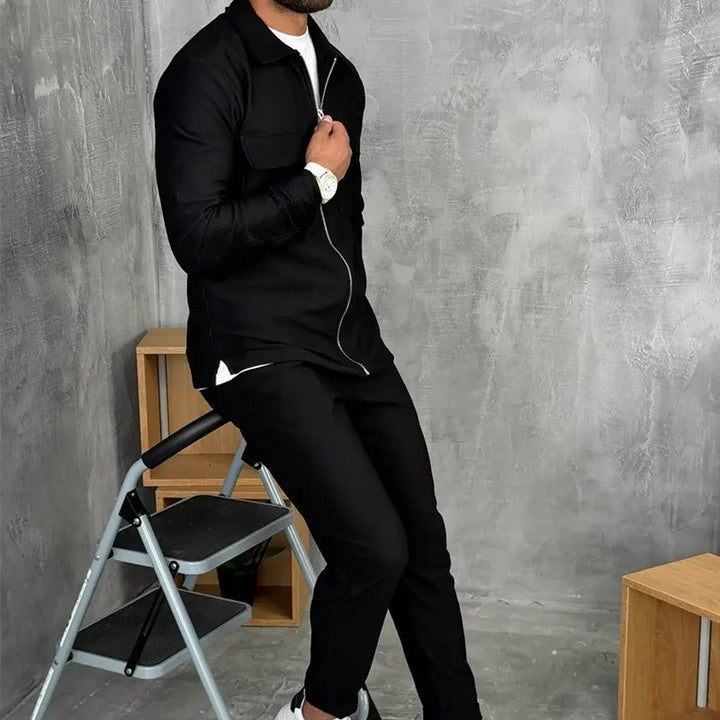 Adonis - סט ג'וגר עם רוכסן ומחשוף