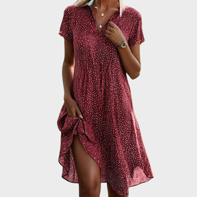 Else - שמלת מידי מנוקדת