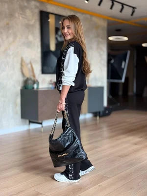 Faleena - חליפת אימון עם הדפס נמר